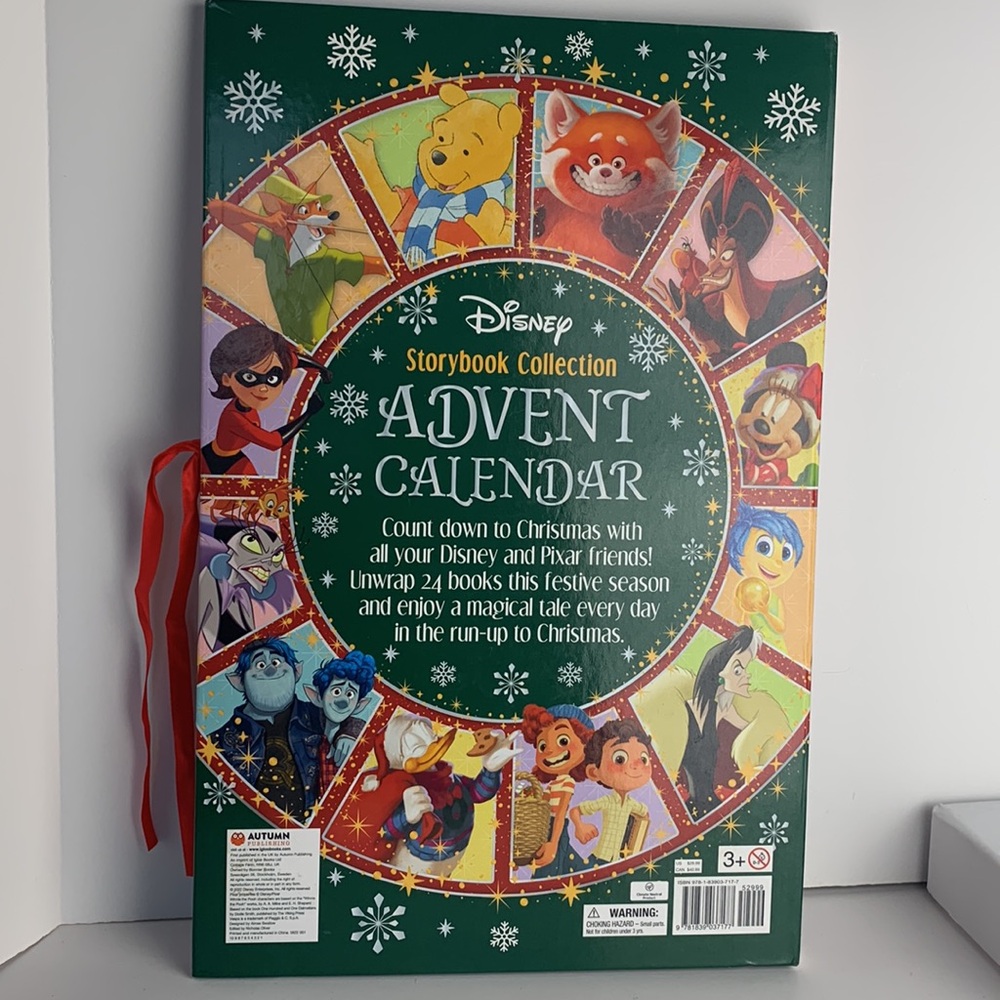 Disney Advent Calendar Christmas Countdown Big Book with Hidden readers